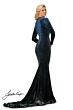 Johnathan Kayne 2045 Long Sleeve Zipped-Up Neckline Dress