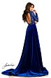 Johnathan Kayne 8013 Long Overskirt Cutout Back Dress