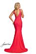 Johnathan Kayne 9213 Scoop Back Ruched Bodice Dress