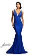 Johnathan Kayne 9213 Scoop Back Ruched Bodice Dress