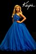 Johnathan Kayne C143 Ruffle Hem Beaded Halter Neck Dress