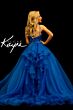 Johnathan Kayne C143 Ruffle Hem Beaded Halter Neck Dress