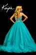 Johnathan Kayne C146 V-Back Beaded Bodice Dress
