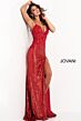 Jovani 06426 Floral Top Backless Dress