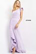 Jovani 08527 Pleated Hem One Shoulder Dress