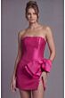Jovani 49908 Slit Skirt Bow Accent Dress