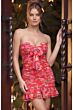 Jovani 52136 Ruffle Hem Floral Dress