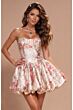 Jovani 52380 Bubble Skirt Floral Dress