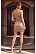 Jovani 52484 Halter Neck Fringe Dress