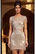 Jovani 52575 Jewel Neckline Embellished Dress
