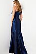 Jovani 09752 One Shoulder Jacquard Dress