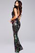 Jovani 37276 Feather Straps Sequin Jumpsuit