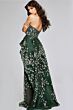 Jovani 37599 Peplum Overskirt Strapless Dress
