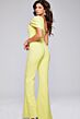 Jovani 39961 Bow Neckline Flare-Leg Jumpsuit