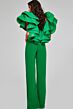Jovani 40291 Ruffle Sleeves Plunging Neck Jumpsuit