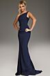Jovani 40301 Strapless Asymmetrical Neckline Dress