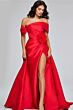 Jovani 40832 Off The Shoulder Pleated Dress