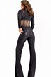 Jovani 40183 High Neck Long Sleeve Jumpsuit