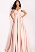 Jovani 43279 Pleated Skirt Off The Shoulder Dress