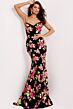 Jovani 44617 Sweetheart Neckline Floral Dress