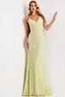 Jovani 44668 V-Neck Lace Dress