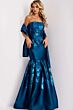 Jovani 45614 Stylized Wrap Pleated Skirt Dress