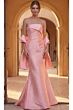 Jovani 49508 Strapless Draped Bodice Satin Mermaid Dress
