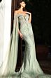 Jovani 52207 Hanging Sleeve Off The Shoulder Dress
