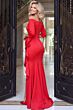 Jovani 55617 Off The Shoulder Stretch Crepe Dress