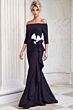 Jovani 55617 Off The Shoulder Stretch Crepe Dress