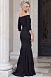 Jovani 55617 Off The Shoulder Stretch Crepe Dress