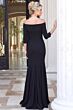 Jovani 55617 Off The Shoulder Stretch Crepe Dress