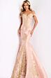 Jovani 00635 Off The Shoulder Floral Dress