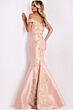 Jovani 00635 Off The Shoulder Floral Dress