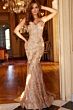 Jovani 02445 One Shoulder Embellished Dress