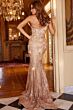 Jovani 02445 One Shoulder Embellished Dress