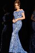 Jovani 1122 Off The Shoulder Sequin Dress