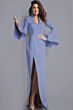 Jovani 04240 Bell Sleeve High Slit Dress