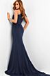 Jovani 06753 One Shoulder Crepe Dress