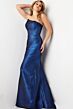 Jovani 06867 Asymmetric Neck Dress with Wrap