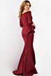 Jovani 08201 Off The Shoulder Peplum Dress