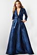 Jovani 23178 Tie Waist Collar Neckline Dress