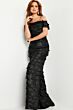 Jovani 23890 Off The Shoulder Layered Dress