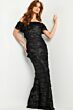 Jovani 23890 Off The Shoulder Layered Dress