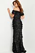 Jovani 23890 Off The Shoulder Layered Dress