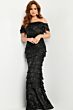 Jovani 23890 Off The Shoulder Layered Dress