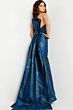Jovani 23898 Bow Train Strapless Dress