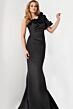 Jovani 24279 Floral Neckline One Shoulder Dress