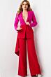 Jovani 07093 Two Tone Wide-Leg Pant Suit