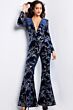 Jovani 23708 Plunging Neckline Embellished Jumpsuit